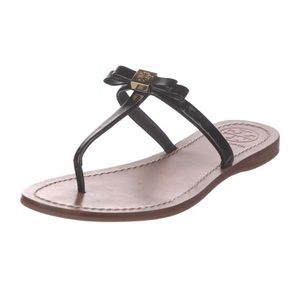 Tory Burch patent leather T-strap sandals